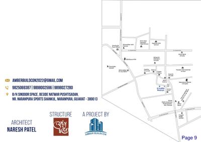 Image of 1818 Sq.ft 3 BHK Apartment / Flat for sale in Amber 21 Fyl Fot Maurya, Naranpura, Ahmedabad for Rs. 12500000