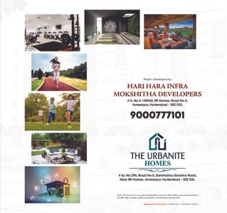 Image of 1230 Sq.ft 2 BHK Apartment / Flat for sale in Hari Hara Urbanite Homes, Ameenpur, Sangareddy for Rs. 6300000