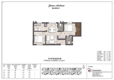 Image of 457 Sq.ft 1 BHK Apartment / Flat for sale in Jain Antara, Peelamedu, Coimbatore for Rs. 3800000