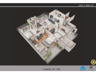 Image of 2171 Sq.ft 3.5 BHK Apartment / Flat for sale in AU NBCC Aspire Leisure Valley, Noida Extension, Greater Noida for Rs. 21800000