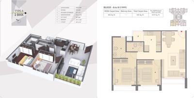Image of 1240 Sq.ft 3 BHK Apartment / Flat for sale in Pacifica North Enclave Block A To K, Vaishno Devi Circle, Ahmedabad for Rs. 7000000