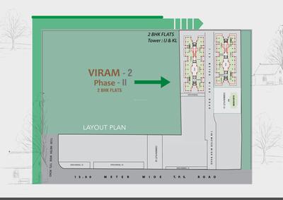 Image of 800 Sq.ft 2 BHK Apartment / Flat for sale in Swami Drashti Viram 2 Phase 2, Manjalpur, Vadodara for Rs. 2400000