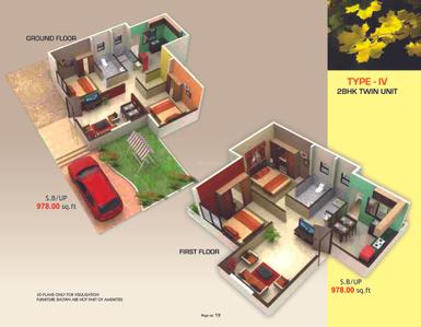 Image of 2034 Sq.ft 2 BHK Villa for sale in Raju Kunawars My Town, Butibori, Nagpur for Rs. 3000000