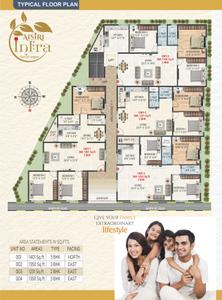 Image of 1350 Sq.ft 3 BHK Apartment / Flat for sale in Aisiri Infra, Rajajinagar, Bengaluru for Rs. 15300000
