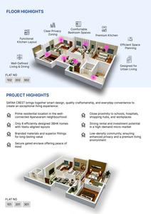 Image of 1345 Sq.ft 3 BHK Apartment / Flat for sale in SAFAA CREST, Ayanavaram, Chennai for Rs. 17485000