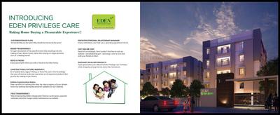 Image of 1342 Sq.ft 3 BHK Apartment / Flat for sale in Eden Belvedere, Nayabad, Kolkata for Rs. 6500000