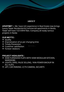 Image of 630 Sq.ft 1 BHK Apartment / Flat for sale in A S Homes Apartment, Sector 73, Noida for Rs. 2575000