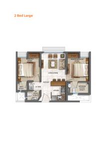 Image of 475 Sq.ft 2 BHK Apartment / Flat for sale in Lodha Quality Home Tower 3, Thane West, Thane for Rs. 10500000