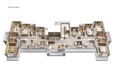 Image of 1600 Sq.ft 4 BHK Apartment / Flat for sale in Fortune Avirahi Wing A, Borivali West, Mumbai for Rs. 56000000