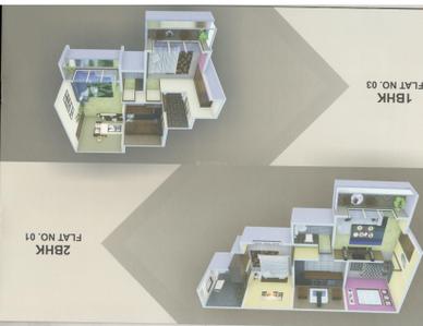 Image of 610 Sq.ft 1 BHK Apartment / Flat for sale in Sudam Residency, Dombivli West, Thane for Rs. 5500000