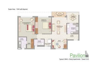 Image of 4140 Sq.ft 4.5 BHK Penthouse for sale in Jaypee Pavilion Height 4, Sector 128, Noida for Rs. 65000000