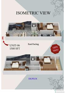 Image of 1175 Sq.ft 2 BHK Apartment / Flat for sale in Sai Temple Chimes, Banashankari, Bengaluru for Rs. 10868750