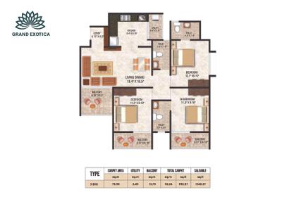 Image of 850 Sq.ft 2 BHK Apartment / Flat for sale in Grand Exotica, Tathawade, Pune for Rs. 7800000