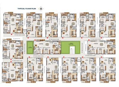 Image of 1593 Sq.ft 3 BHK Apartment / Flat for sale in Sai Sannidhi II, Meerpet, Hyderabad for Rs. 7300000