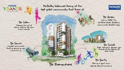 Image of 1476 Sq.ft 3 BHK Apartment / Flat for sale in Honer Vivantis, Nallagandla, Hyderabad for Rs. 19500000