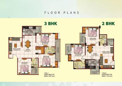Image of 650 Sq.ft 2 BHK Apartment / Flat for sale in Rudra Greens, Kalyanpur, Kanpur for Rs. 2400000