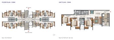 Image of 1262 Sq.ft 3 BHK Apartment / Flat for sale in Lodha Palava Olivia C, Dombivli East, Thane for Rs. 13600000