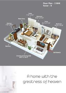 Image of 2000 Sq.ft 3 BHK Apartment / Flat for sale in Sanjeevani Shubh Vastu Grand, Seoni Pranmoti, Chhindwara for Rs. 8000000