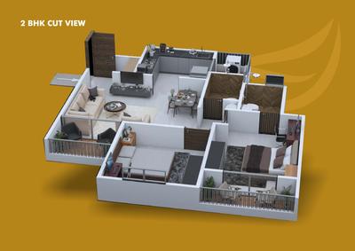 Image of 1000 Sq.ft 2 BHK Apartment / Flat for sale in Shree Bhagwati Panache Flora, Ravet, Pune for Rs. 5400000