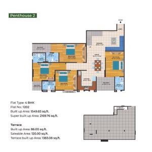 Image of 1700 Sq.ft 3 BHK Apartment / Flat for sale in JVJ Silicon Valley, Jagatpura, Jaipur for Rs. 11000000