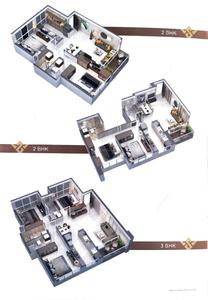 Image of 1324 Sq.ft 3 BHK Apartment / Flat for sale in Silverkey Windsor Solitaire, Kharghar, Navi Mumbai for Rs. 23000000