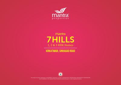 Image of 800 Sq.ft 3 BHK Apartment / Flat for sale in Mantra 7 Hills, Kirkatwadi, Pune for Rs. 5600000