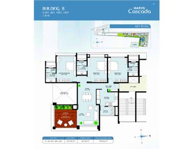 Image of 2600 Sq.ft 3.5 BHK Apartment / Flat for sale in Marvel Cascada, Balewadi, Pune for Rs. 31500000