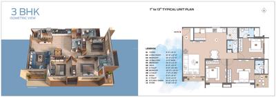 Image of 1450 Sq.ft 3 BHK Apartment / Flat for sale in Samarth Sapphire, Pal Gam, Surat for Rs. 7150000