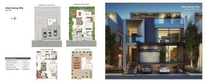 Image of 3110 Sq.ft 3 BHK Villa for sale in Aadhya Advaita, Kismatpur, Hyderabad for Rs. 34900000