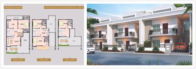 Image of 2050 Sq.ft 4 BHK Villa for sale in Sapphire Majestic, Jatkhedi, Bhopal for Rs. 12900000
