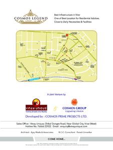 Image of 610 Sq.ft 1 BHK Apartment / Flat for sale in Cosmos Legend, Virar West, Virar for Rs. 3000000