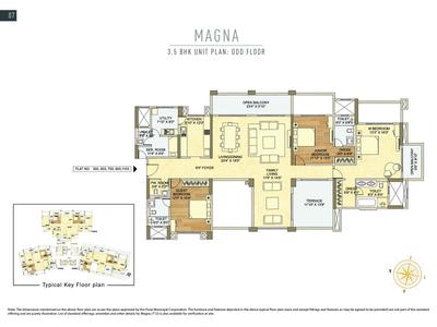 Image of 2500 Sq.ft 3 BHK Apartment / Flat for sale in K Raheja Vistas Premiere Maxima, Mohammed Wadi, Pune for Rs. 40000000