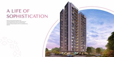 Image of 1105 Sq.ft 3 BHK Apartment / Flat for sale in Vivaan Solitaire, Zundal, Ahmedabad for Rs. 6496000