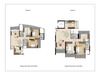 Image of 1415 Sq.ft 3 BHK Apartment / Flat for sale in Runwal Symphony, Santacruz East, Mumbai for Rs. 30000000