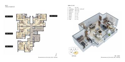 Image of 1547 Sq.ft 2 BHK Apartment / Flat for sale in Sattva Cadenza, Kudlu Gate, Bengaluru for Rs. 24500000