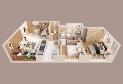 Image of 865 Sq.ft 3 BHK Apartment / Flat for sale in Southfield Datta Ashoka, Thane West, Thane for Rs. 16283000