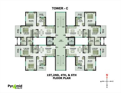 Image of 1200 Sq.ft 3 BHK Duplex for sale in Pyramid City 4, Ghogali, Nagpur for Rs. 5500000