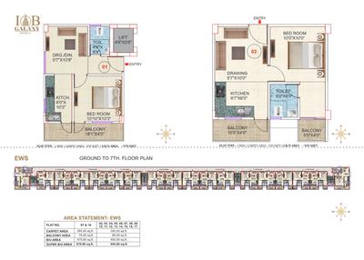 Image of 1600 Sq.ft 3 BHK Apartment / Flat for sale in Ashirwad IOB Galaxy Phase II, Danapur, Patna for Rs. 5000000