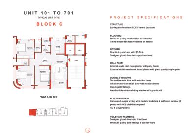 Image of 1890 Sq.ft 3 BHK Apartment / Flat for sale in Shyam Kameshwar Heights, Ambawadi, Ahmedabad for Rs. 15000000