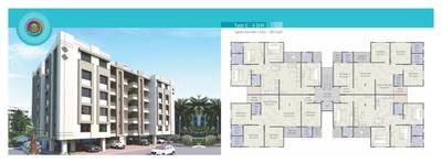 Image of 1200 Sq.ft 3 BHK Apartment / Flat for sale in Akshar Pavilion, Bhayli, Vadodara for Rs. 5600000