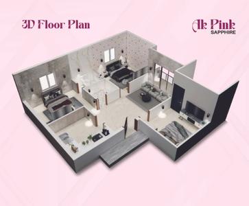 Image of 469 Sq.ft 1 BHK Apartment / Flat for sale in AK Pink Sapphire, Sembakkam, Chennai for Rs. 2814000
