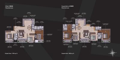Image of 1189 Sq.ft 2 BHK Apartment / Flat for sale in Bivega The Silver Altair , Ravet, Pune for Rs. 8900000