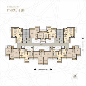 Image of 1000 Sq.ft 2 BHK Apartment / Flat for sale in On Request , Ulwe, Navi Mumbai for Rs. 8800000