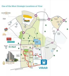Image of 980 Sq.ft 2 BHK Apartment / Flat for sale in V A Veer Attar, Virar West, Virar for Rs. 6400000