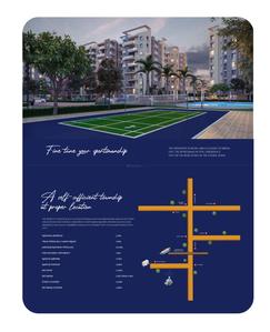 Image of 1240 Sq.ft 3 BHK Apartment / Flat for sale in Odin Symphony City, Mesra, Ranchi for Rs. 5400000
