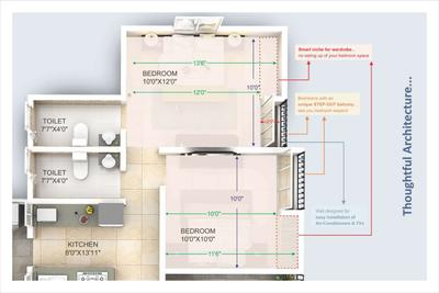 Image of 800 Sq.ft 2 BHK Apartment / Flat for sale in Prime Utsav Homes, Bavdhan, Pune for Rs. 8800000