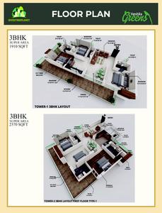 Image of 2370 Sq.ft 3.5 BHK Apartment / Flat for sale in Anirudh Vansihka Greens by Anirudh Land Promoters Pvt Ltd, Canal Road, Dehradun for Rs. 22500000
