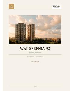 Image of 1200 Sq.ft 3 BHK Apartment / Flat for sale in Wal Serenia 92, Sector 92, Gurgaon for Rs. 15662500