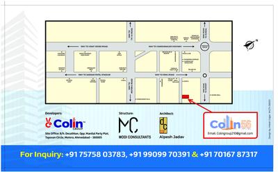 Image of 1350 Sq.ft 2 BHK Apartment / Flat for sale in Colin 56, Motera, Ahmedabad for Rs. 6500000
