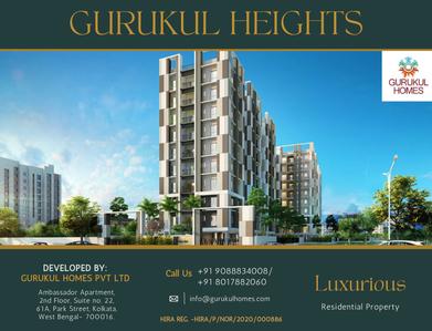 Image of 926 Sq.ft 3 BHK Apartment / Flat for sale in Gurukul Heights Phase 1, New Town, Kolkata for Rs. 11000000